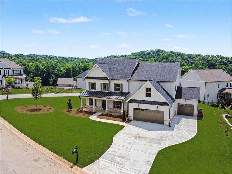Front exterior of a new home in , Jefferson, GA, highlighting curb appeal (Image 2). Front exterior of a new home in , Jefferson, GA, highlighting curb appeal (Image 2).
