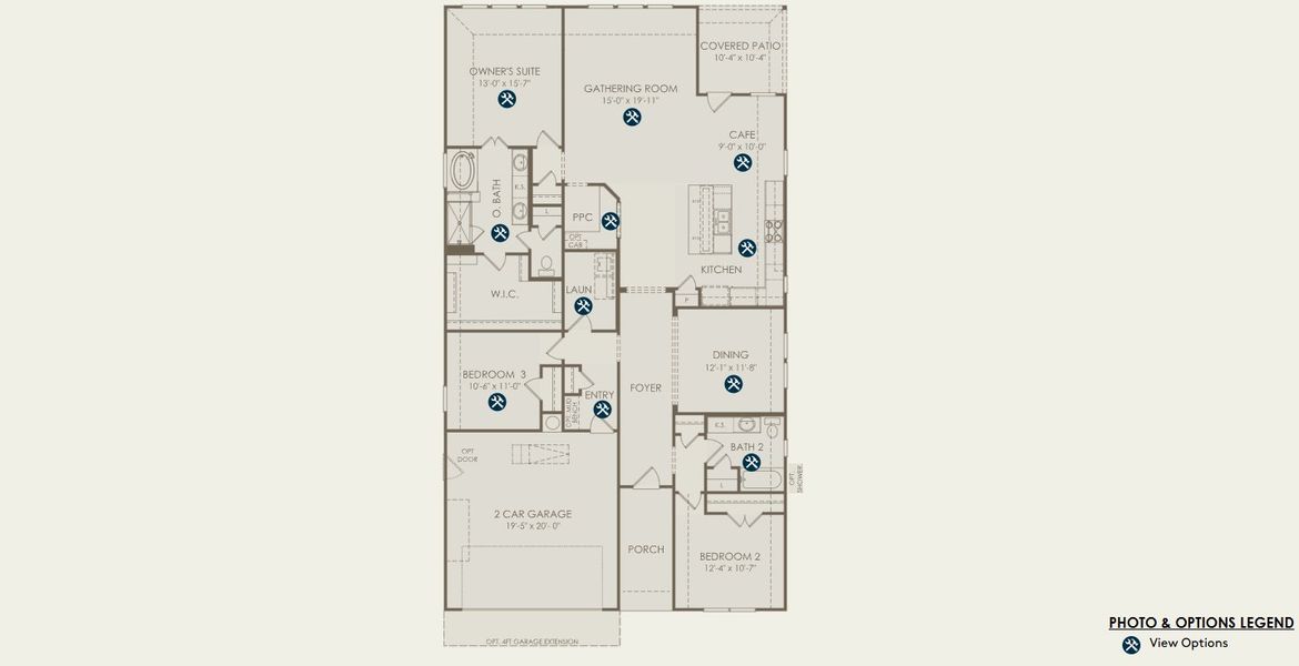 2D floor plan layout for the Blue Sky by Pulte Homes in Corley Farms, Boerne, TX (Image 3). 2D floor plan layout for the Blue Sky by Pulte Homes in Corley Farms, Boerne, TX (Image 3).