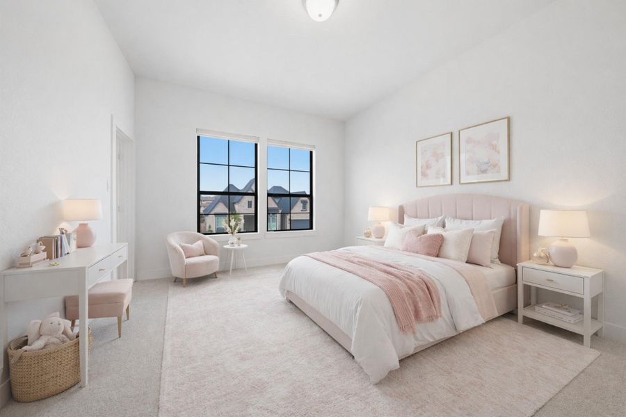 Furnished interior view inside a new home in , Cypress (Image 7).