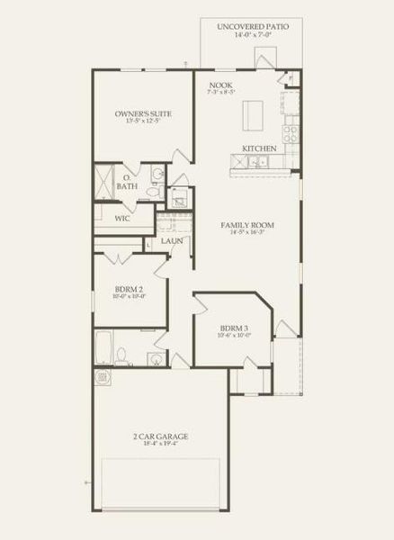 Centex Homes, Adams floor plan