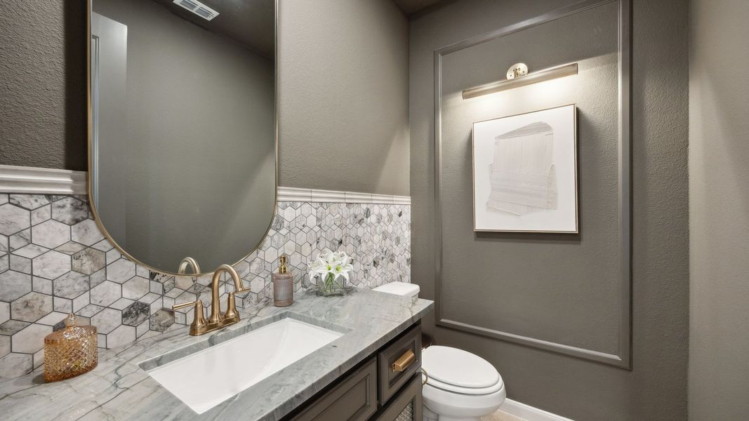 Representative furnished interior of a home built from the Sophie by Normandy Homes in Painted Tree - South, McKinney (Image 14).