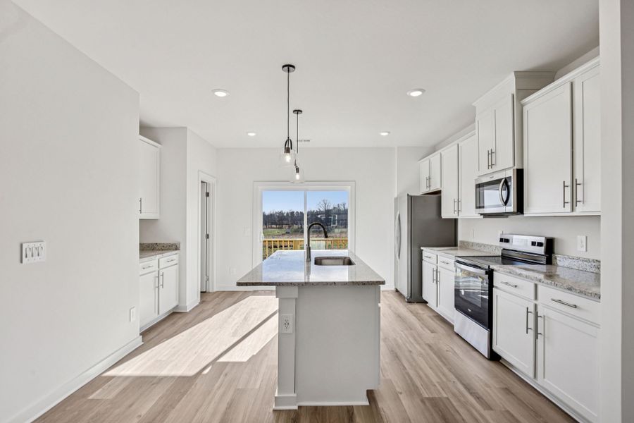 Furnished interior view inside a new home in Greystone - Highland Townhomes, Smyrna (Image 5).