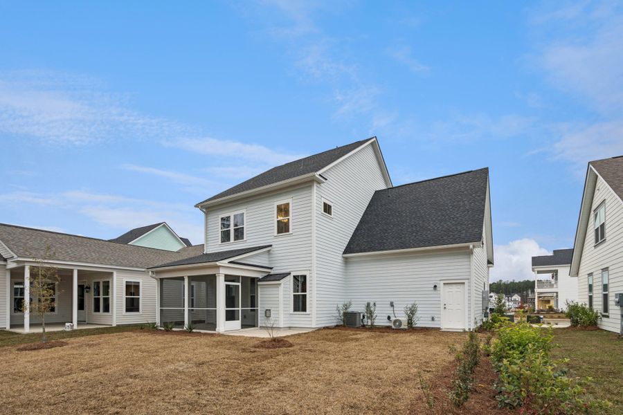 Exterior details and patio area of a home in Single Family Homes at Nexton, Summerville (Image 31).