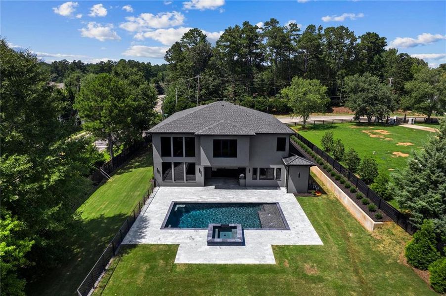 Exterior details and patio area of a home in , Sugar Hill (Image 33).