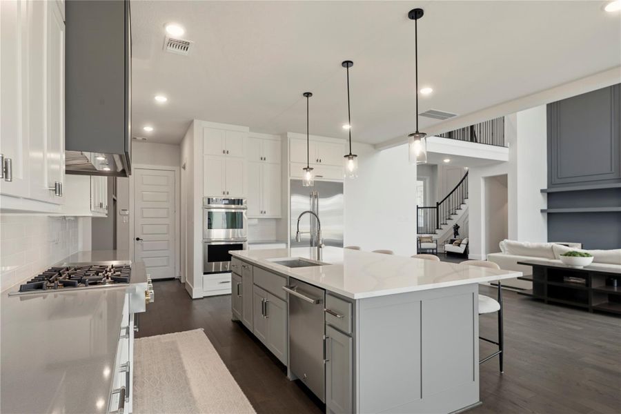 Furnished interior view inside a new home in , Cypress (Image 47).