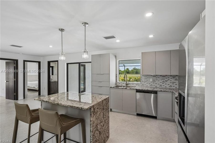 Furnished interior view inside a new home in , Cape Coral (Image 34). Furnished interior view inside a new home in , Cape Coral (Image 34).