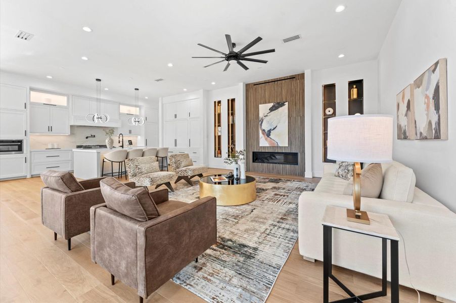 Furnished interior view inside a new home in , Houston (Image 34).