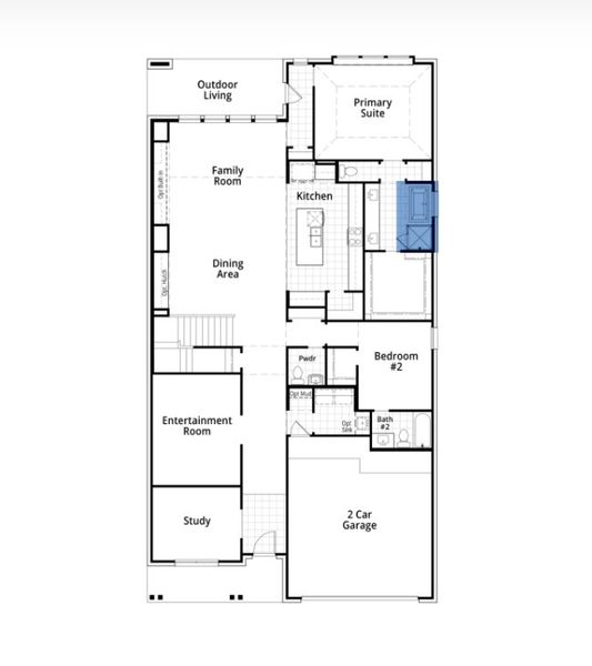 2D floor plan layout for the Kent by Highland Homes in Ramble, Celina, TX (Image 30). 2D floor plan layout for the Kent by Highland Homes in Ramble, Celina, TX (Image 30).