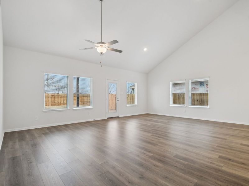 Spacious, unfurnished interior of a new home in Riverbend at Double Eagle - Boulevard Collection, Cedar Creek (Image 8). Spacious, unfurnished interior of a new home in Riverbend at Double Eagle - Boulevard Collection, Cedar Creek (Image 8).