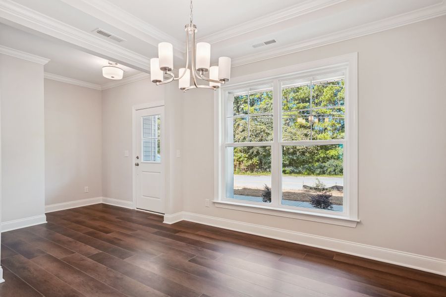 Representative unfurnished interior of a home built from the Badin by Caruso Homes in Blue Run, Raleigh (Image 62). Representative unfurnished interior of a home built from the Badin by Caruso Homes in Blue Run, Raleigh (Image 62).