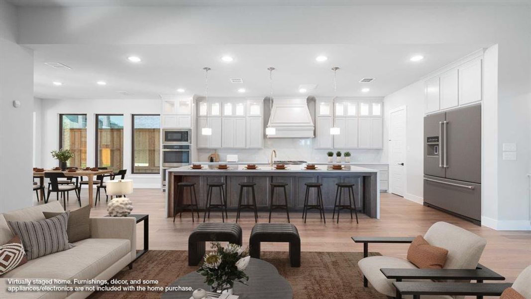 Furnished interior view inside a new home in Fields 60', Frisco (Image 16).