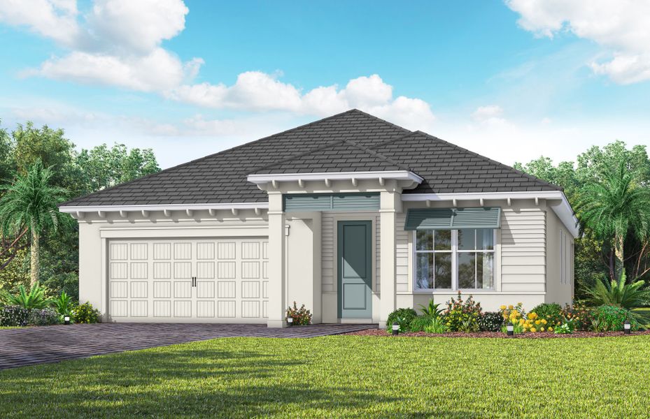 Representative exterior photo of a completed home built from the Coral by Pulte Homes in SeaFlower, Bradenton, FL (Image 18).