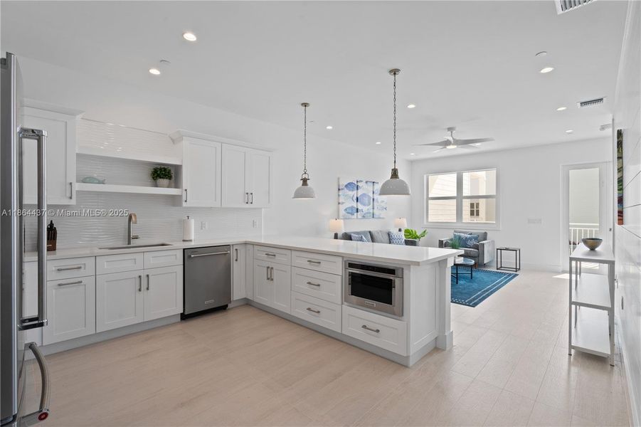 Furnished interior view inside a new home in , Islamorada, Village of Islands (Image 16).
