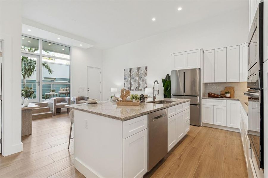 Furnished interior view inside a new home in , Sarasota (Image 47).