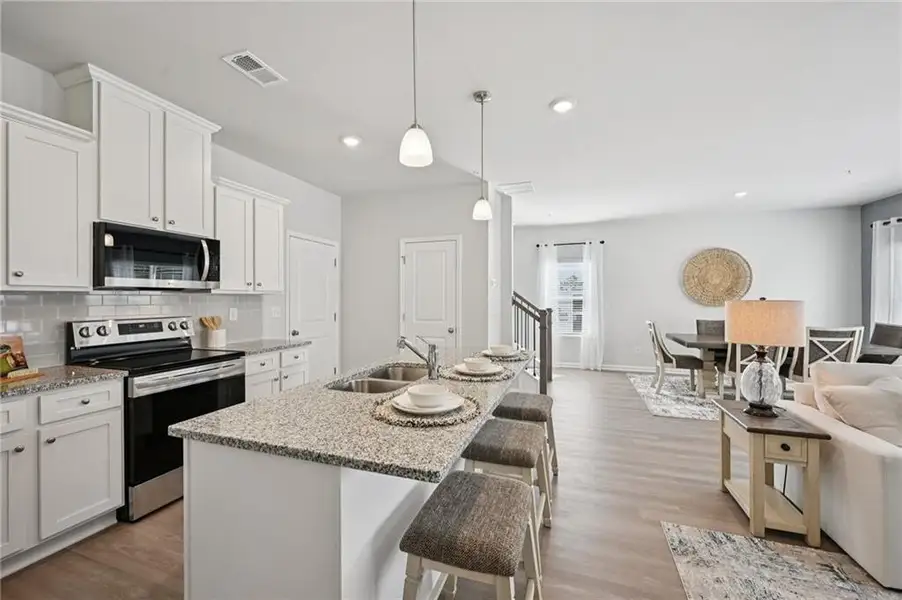 Furnished interior view inside a new home in , Woodstock (Image 9).