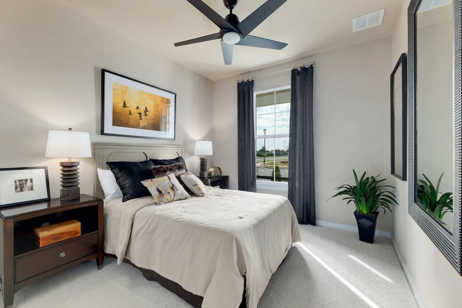 Representative furnished interior of a home built from the Lanport by Scott Felder Homes in Flora, Hutto (Image 16).