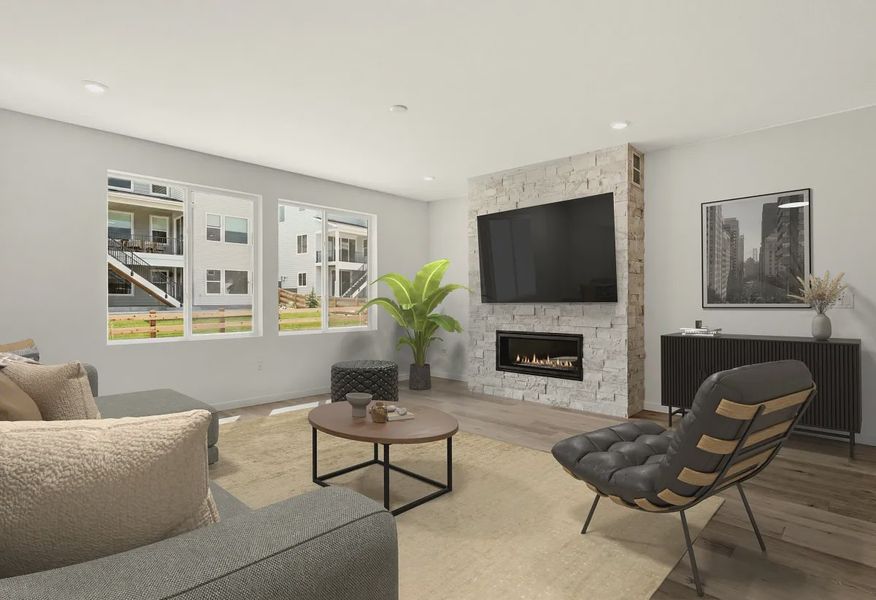 Homesite 9 Great Room - Virtually Staged - 9 of 18 Homesite 9 Great Room - Virtually Staged - 9 of 18