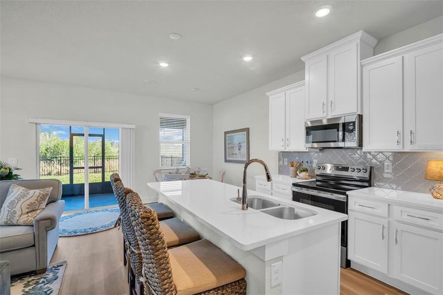 Furnished interior view inside a new home in Emerald Fields, Hudson (Image 27).