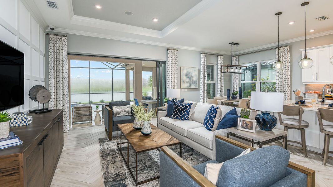 Furnished interior view inside a new home in Westview Community Group Page, Kissimmee (Image 24).