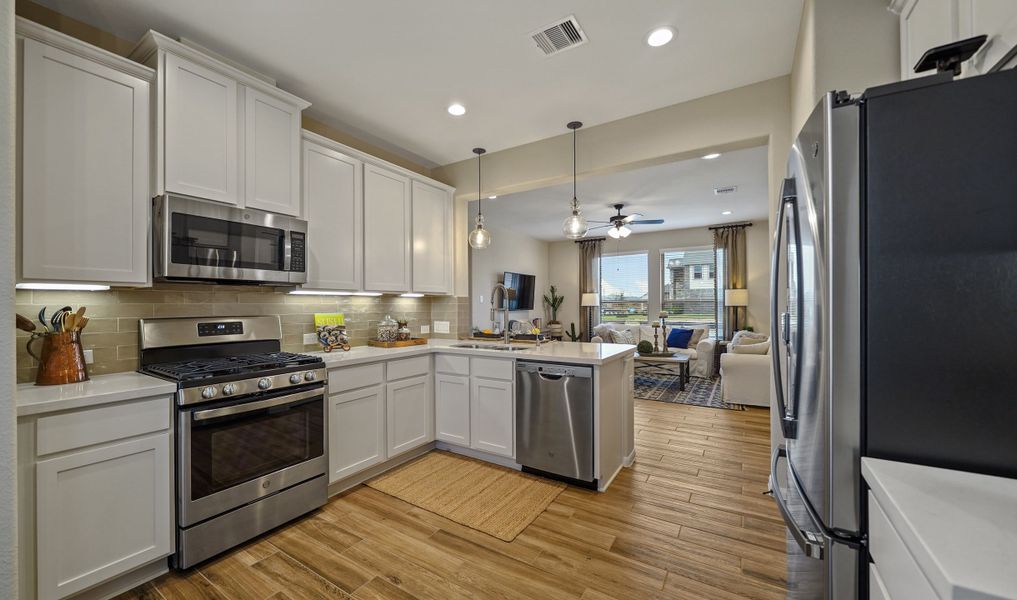 Kitchen overlooking great room