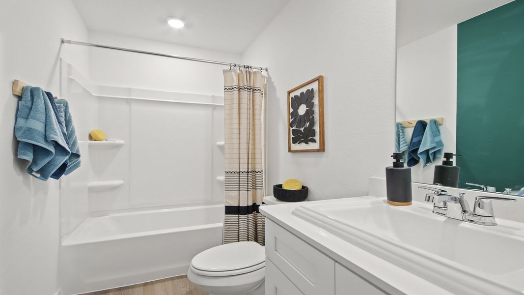 Representative furnished interior of a home built from the Barton by D.R. Horton in Sunset Valley, Hockley (Image 13).