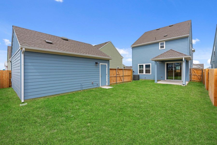 Rear of Home and Private Backyard Rear of Home and Private Backyard