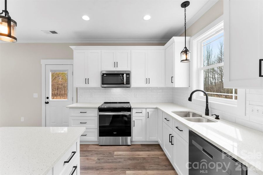Furnished interior view inside a new home in , New London (Image 8).