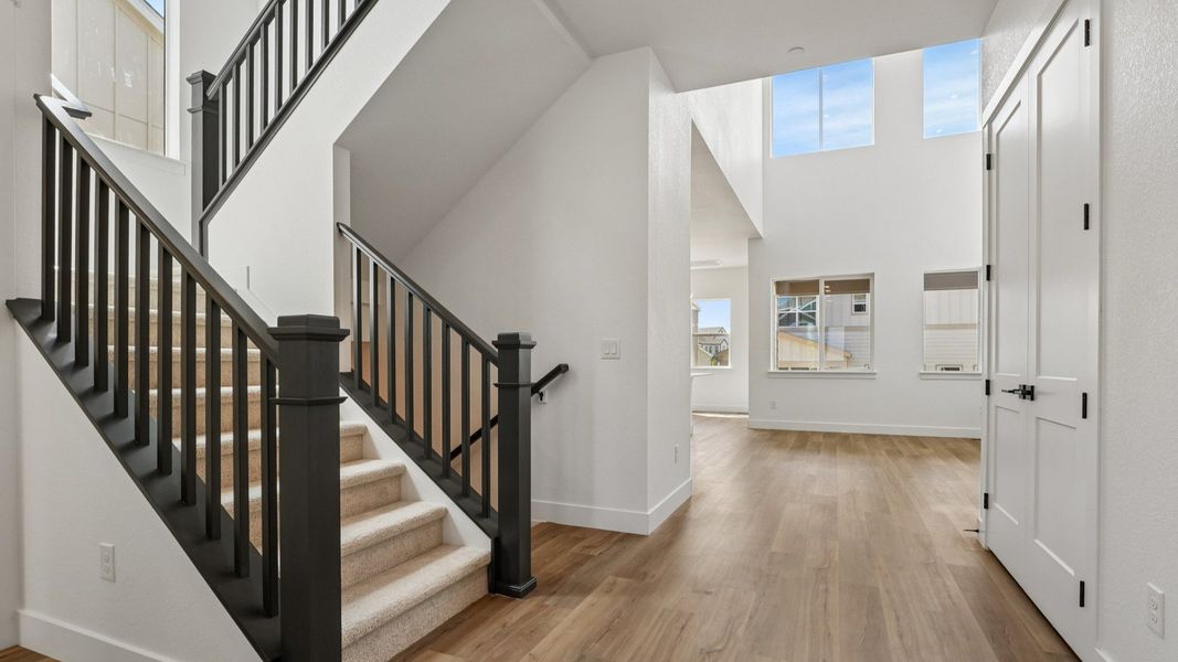 Furnished interior view inside a new home in Dillon Pointe - Journey, Broomfield (Image 48).