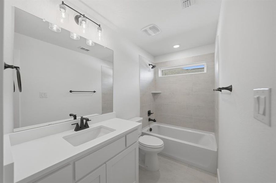 Furnished interior view inside a new home in Estates at Rockhill, Frisco (Image 15).