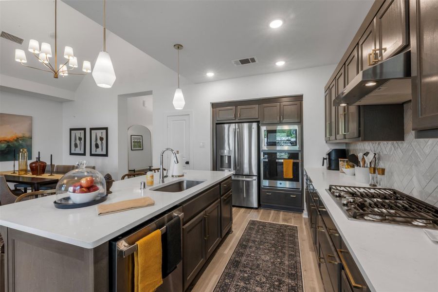 Upgraded kitchen hardware and finishes Upgraded kitchen hardware and finishes