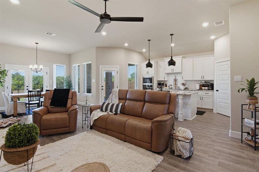 Furnished interior view inside a new home in , Burleson (Image 9).