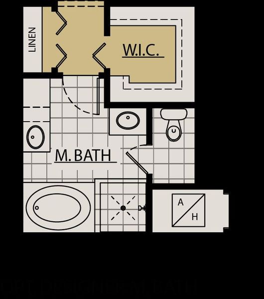 2D floor plan layout for the Sweetwater by William Ryan Homes in Myers Estates, Seffner, FL (Image 5).