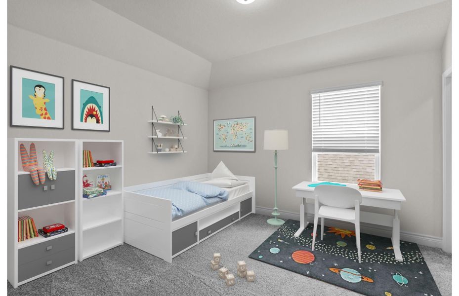 Representative furnished interior of a home built from the Caldwell by Pulte Homes in Davis Ranch, San Antonio (Image 9).