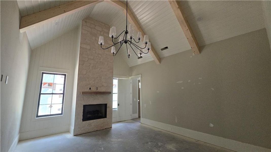 In-progress construction of a new home in , Acworth, GA (Image 22).