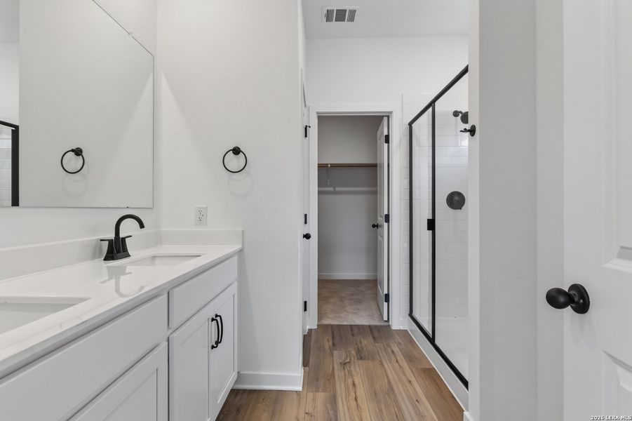 Furnished interior view inside a new home in The Wilder, Adkins (Image 7).