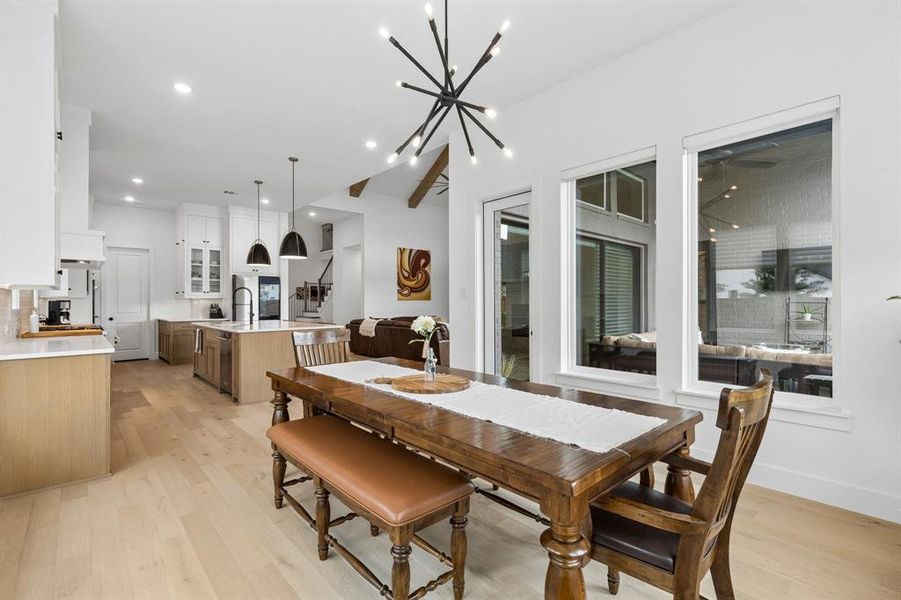 Furnished interior view inside a new home in Windsong Ranch 71' Series, Prosper (Image 32).