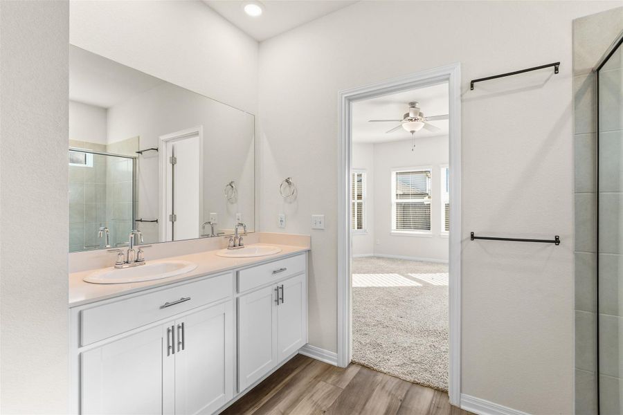 Furnished interior view inside a new home in Butler Farms - Reserve Collection, Liberty Hill (Image 7).
