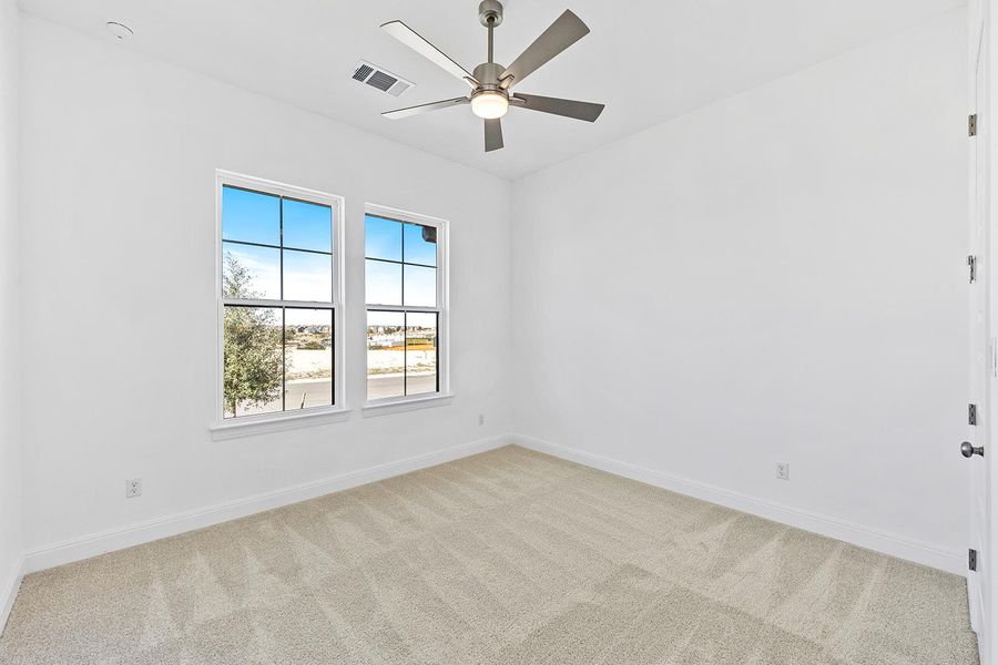 Spacious, unfurnished interior of a new home in Lariat - 70', Liberty Hill (Image 19). Spacious, unfurnished interior of a new home in Lariat - 70', Liberty Hill (Image 19).