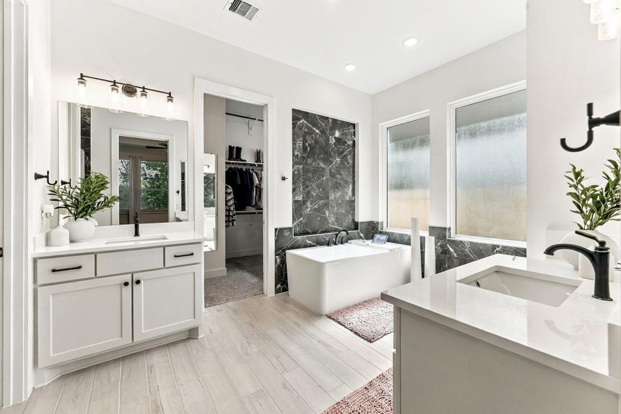 Furnished interior view inside a new home in , Conroe (Image 46).