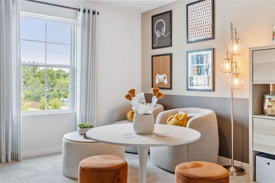 Furnished interior view inside a new home in Oak Grove Glen, Snellville (Image 26). Furnished interior view inside a new home in Oak Grove Glen, Snellville (Image 26).