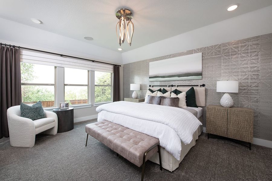 Representative furnished interior of a home built from the Ivy by Tri Pointe Homes in Bridgewater, Midlothian (Image 8).