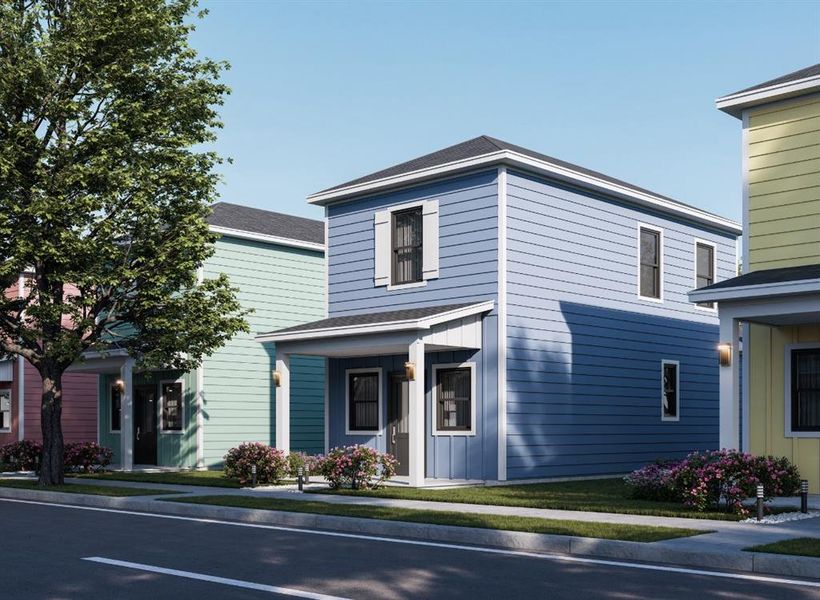 Front exterior of a new home in , Waco, TX, highlighting curb appeal (Image 21).