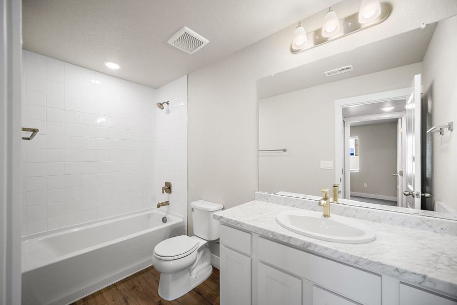 Furnished interior view inside a new home in Aspen Ranch, Fountain (Image 12). Furnished interior view inside a new home in Aspen Ranch, Fountain (Image 12).