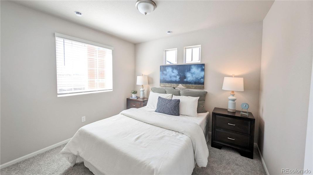 Furnished interior view inside a new home in Thompson River Ranch, Johnstown (Image 12).