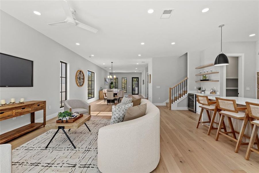 Furnished interior view inside a new home in , Orlando (Image 11). Furnished interior view inside a new home in , Orlando (Image 11).