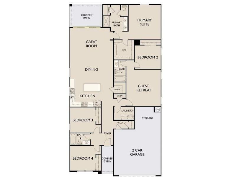 Lavender floorplan - Lot 61