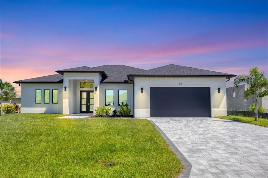 Front exterior of a new home in , Rotonda West, FL, highlighting curb appeal (Image 29).