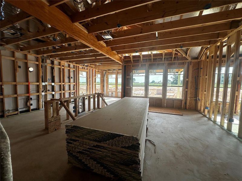 In-progress construction of a new home in Berry Creek Highlands, Georgetown, TX (Image 9).