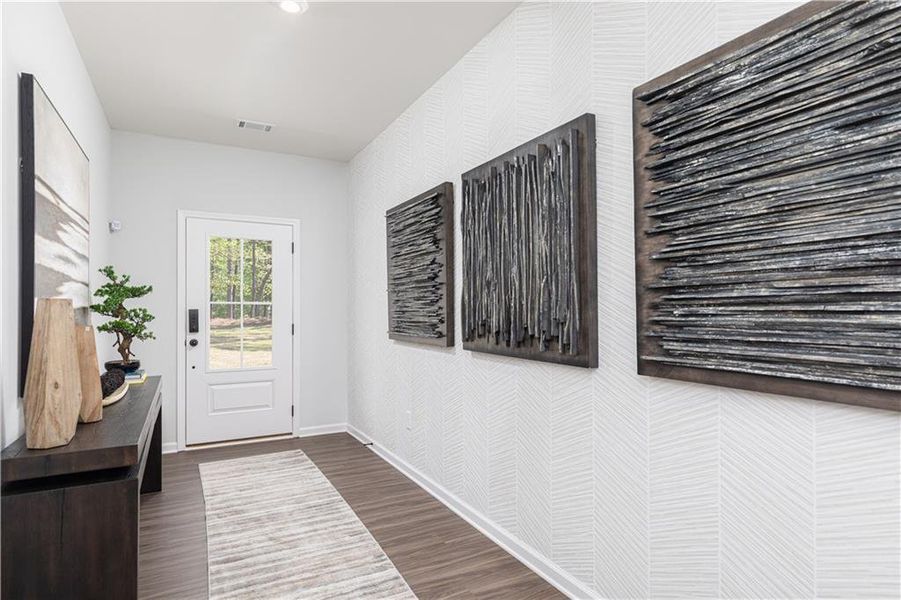Furnished interior view inside a new home in Riverside Ridge, Lawrenceville (Image 25). Furnished interior view inside a new home in Riverside Ridge, Lawrenceville (Image 25).
