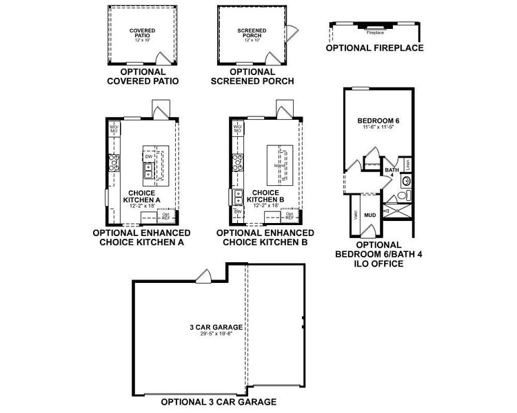 2D floor plan layout of this home in The Oaks, Goose Creek, SC (Image 20). 2D floor plan layout of this home in The Oaks, Goose Creek, SC (Image 20).